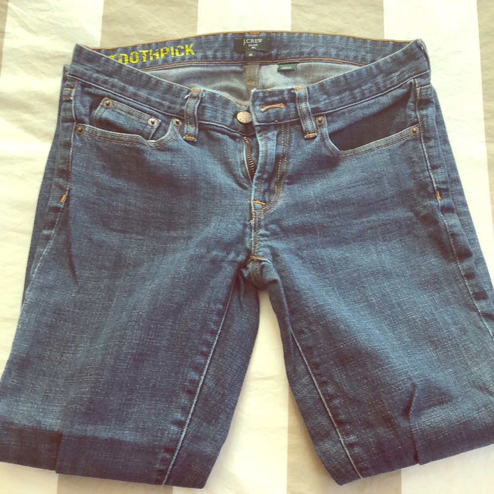 J.  Crew stretch toothpick jeans